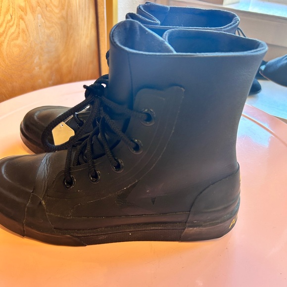 Converse x Ambush Pro Leather High Top Sneaker Black Rubberized Leather Size 7 - Picture 4 of 9